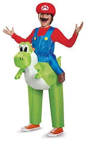 Disguise Mario reitet Yoshi aufblasbar