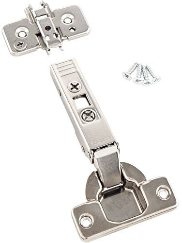 BLUM Clip top Möbel-Scharnier | Möbelband; Eckanschlag, 10 Stück inkl. Montageplatten, Schrauben und Montageanleitung
