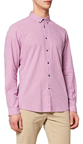 find. Chemise à Petits Carreaux Homme, Rose (Hot Pink), X-Large