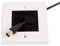 G-PLUG Cable Pass Through Wall Plate Faceplate with Brush – White Single Gang Cover for HDMI, TV, Ethernet, Speaker Wires – Easy to Install, Clean Cable Management Solution