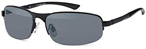 BEZLIT Herren Sonnenbrille Sport Rad Brille Biker Rund Oval 80er Nerd Brillen 479 Schwarz