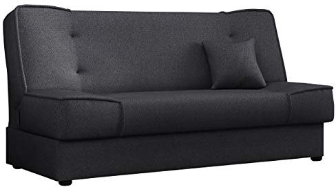 Mirjan24 Schlafsofa Gemini mit Bettkasten, 3 Sitzer Sofa, Couch mit Schlaffunktion, Bettsofa Schlafsofa Polstersofa Farbauswahl Couchgarnitur (Inari 96)