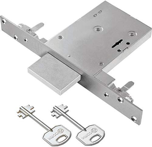 Serratura doppia mappa inferriate Art.91014 Corni (E60 - scatola mm 113x82)