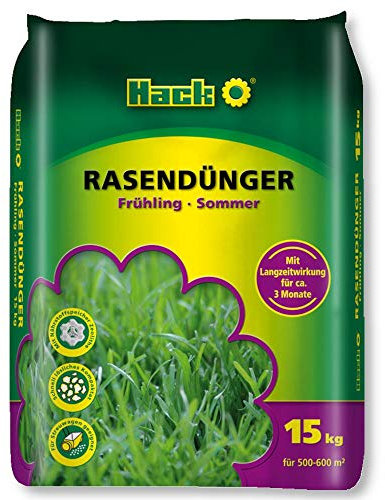 HACK Fertilizzante per prato primavera-estate 15 Kg Immediato e gli effetti a lungo termine