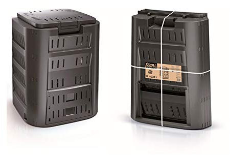 Komponist 320 l Prosperplast Compoteen -Kunststoff in Schwarz, 80 (hoch) x 70 (Breite) x 70 (tief) cms