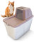 PETGARD Sofia Close Maison de toilette pour chats et animaux domestiques avec entrée par le haut et filtre 58 x 39 x 56 cm Couleur baies