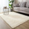 Hiser Rugs Tapis de Salon à Poils Longs Tapis de Sol Moelleux Shaggy Doux et Confortable Moderne Tapis Antidérapant Décoration Intérieure Tapis Moelleux pour Salon Chambre (Beige,40x60cm)