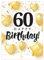 Friendly Fox Geburtstagskarte runder Geburtstag, 1x DIN A5 große Geburtstagskarte zum 60. Geburtstag, Glückwunschkarte Geburtstag, Happy Birthday Karte mit Umschlag, Klappkarte