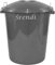 Srendi® 50L Hygienic Plastic Bin/Waterproof/Rodent Proof/Ideal for Outdoor/Animal Feed/Food/Storage/Flour Locking Lid (Grey)