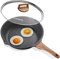 Starunder Antihaft-Bratpfanne, Schweizer medizinischer Stein, Omelette-Pfanne, kratzfest, sicheres Kochgeschirr-Set, PFOA-frei (20 cm)