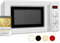 Exquisit® Microondas Retro, 20L, 700W, Grill 1000W, 5 Niveles de Potencia, Color Blanco, Funciones de Microondas y Grill, Descongelación, Temporizador Hasta 90 Min, Plato 25,5Cm, Medidas 25,9x44x36 Cm