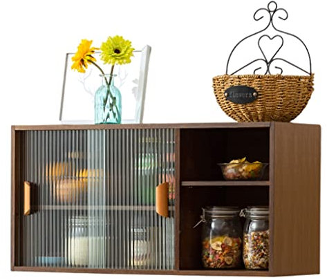 Wandschrank Wandschrank Wandschrank Aus Massivholz Küchengewürzschale Aufbewahrungsschrank Wandmontierter Esstisch, Sofaseitenschrank Wandschrank Mit Schiebetüren Aus Glas