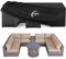 Kipiea Gartenmöbel Abdeckung Wasserdicht, Quadrat Abdeckplane Gartenmöbel Schutzhülle Winterfest, 420D Oxford Gewebe Terrassenmöbel Abdeckung Anti-UV für Gartentische, Loungemöbel 280x280x71cm