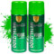 Etrexonline Pintura Spray Multicolor Profesional 400ml Adecuado Metal Madera y Plástico - Color Verde Metalizado (Paquete de 2)