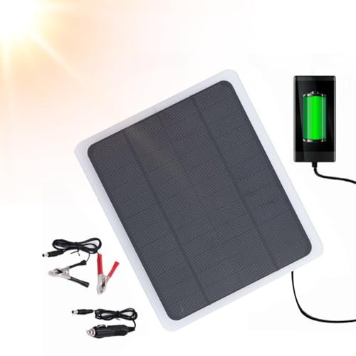 Ailao Solaire pour Batterie De Voiture, Chargeur de Batterie de Voiture de Panneau Solaire de 20W 12V avec Allume-Cigare pour de Satellites de Bateau de Voiture