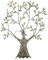 Gilde Metall Baum Wandrelief VE 2 (BxHxL) 64 cm x 76 cm x cm grün/Gold, Sie kaufen Hier Immer EIN Set von 2 gleichen Artikeln.