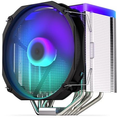 ENDORFY Fortis 5 ARGB, cpu kühler mit lüfter 140 mm, Hochleistungs-CPU-Kühlung, helle ARGB-LED-Beleuchtung, 140-mm-ARGB-Fluctus-Lüfter, am4 kühler, am5 cpu kühler, AM5, AM4, LGA1700, LGA1200, EY3A010