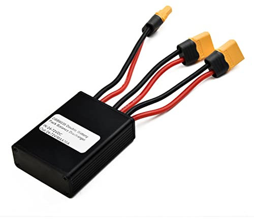 Lioaeust Double Battery Discharge Converter, Ebike Dual Battery Connection Adapter for Connecting Two Batteries in Parallel to Increase Battery Capacity(30A)