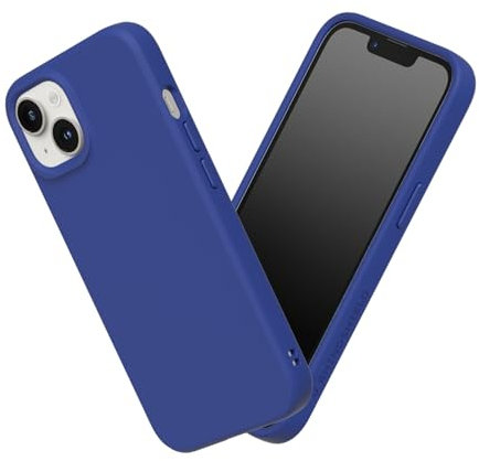 RhinoShield Hülle kompatibel mit [iPhone 13/14] | SolidSuit - Stoßdämpfende & schlanke Schutzhülle mit Premium Finish - 3.5 Meter Fallschutz - Klassisches Blau