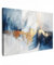 MuchoWow© Leinwand Bilder Groß 120x80 cm XXL Wanddeko Wohnzimmer Aesthetic Room Decor Deko Zimmer Wandbilder Modern Bild auf Leinwand Gold - Blau - Aquarell - Kunst - Modern