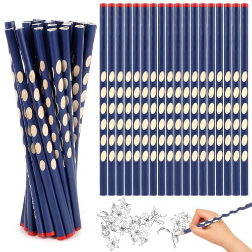 Qiciqinoone 30 Stück HB Bleistift,Holzbleistifte Set für Kinder Bleistifte Kinder Rutschfest Schreiblernbleistifte für Schreibhilfe von Schule Skizzieren Schreiben für Einschulung Schulanfang Geschenk