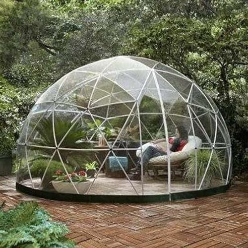 FJYAWEN Blase Zelt Garten Transparent Event Shelters Baldachin 3,6 m/12 ft Gewächshaus Outdoor Camping Kuppel für Strand Party Urlaub