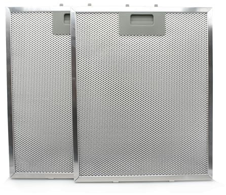 DOJA Barcelona | Filtro para Campana | 2 Unidades | Filtros Campana Extractora 32x26cm | Filtro de Malla Metálica para Campana Extractora | Filtro de Campana Extractora para Cocina, Recambio Filtro