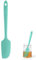 U-Taste 22,7 cm kleiner Silikon Spatel: 315℃ hitzebeständiger flexibler nahtloser Mini-Spatel, Backen Kochen Küchenutensil zum Mischen Rühren Schaben, passt in kleine Behälter (Aqua Sky)