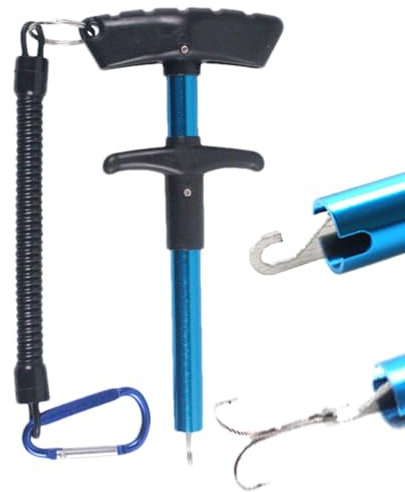 Hobngmuc Hook Remover Tool Fishing | Ergonomic Aluminum Alloy Fishing Pliers with T Handle - Non Slip Extractor with Strong Magnetic, Hook Removal Tool for Freshwater, Saltwater