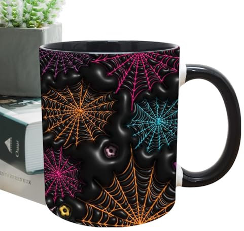 Bexdug Effect Mugs - 400ml Handled Effect Ceramic Mug Coffee Cup,Novelty Photobooth Props Home Drinking Mug Cup for Coffee, Tea, Hot Chocolate