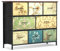 Chest of Drawers Bedroom Furniture with 8 Drawers - Fabric Dresser with Wood Top - Fabric Storage Organizer Unit for Living Room, Bedroom, Closet Easy to Assemble