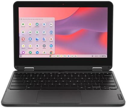 Lenovo 500e Chromebook Gen 4s 83L40001US 11.6 Touchscreen Convertible 2 in 1 Chromebook - HD - Intel N-Series N100-8 GB - 64 GB Flash Memory - English Keyboard - Gray