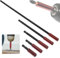 5 Pezzi Portainserti Magnetico, Specifiche Complete, Include Prolunga per Punte da 50/60/100/150/300 mm, Robusto e Durevole, Attacco Esagonale da 1/4 Pollice, per Trapani e Avvitatori (Rosso)
