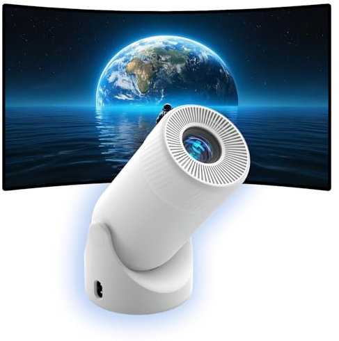 VenirCool XL2-23E Projector, Mini 4K Smart Projector with Dual-Band WiFi6 5G & Bluetooth, Portable Proyector with Auto Keystone Correction, Ideal for Bedroom