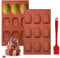 Kizaten 2 Pezzi Stampo Madeleines,9 Cavità Stampo Madeleine Antiaderente,Stampo per Madeleine a Forma di Conchiglia per Biscotti,Pasticceria,Caramelle,Cioccolato