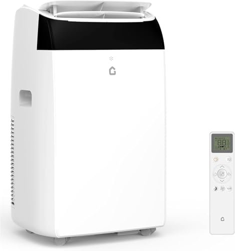 Klimaanlage Mobil 12000 BTU 2,6kW, Kühlen & Ventilieren & Entfeuchten, Mobiles Klimagerät mit abluftschlauch für Räume bis 117m³(43㎡), Leiser Betrieb <53 dB, Digitaldisplay + Fernbedienung, 24h-Timer
