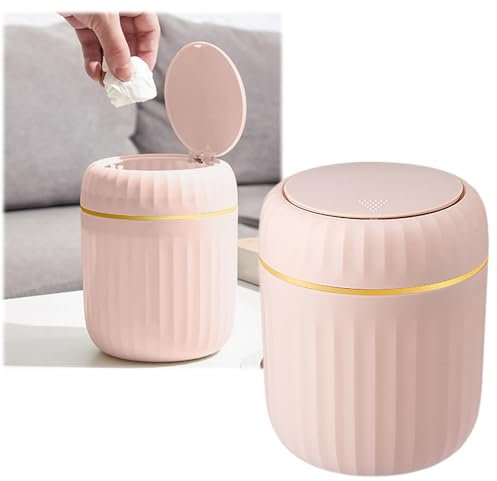 2025 Garbage Bin Dorms Simple Human Trash Bags D Type Desktop Trash Bin Compact Under Tables Tiny Wastebasket for Kitchens Garbage Can Bedrooms