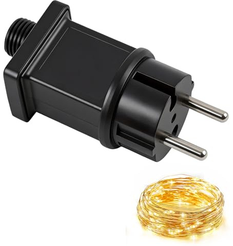 4.5V Lichterkette Netzteil Adapter, 1A 4,5W, IP44 LED Trafo für Weihnachtsbeleuchtung, LED Lichterketten und Eisregenlichter, Niedervolt Netzadapter für Innen- und Außenbereich