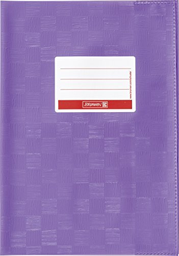 Brunnen 104052560 Hefthülle / Heftumschlag (A5, Folie, mit Namensschild) violett