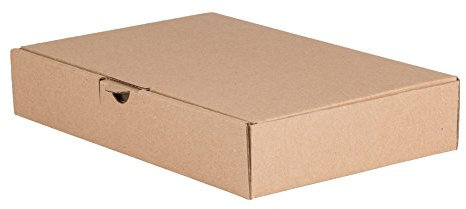 BB-Verpackungen 100x Maxibriefkartons 240 x 160 x 45 mm braun DIN A5 bis 15 kg belastbar (100 Stück) | kompakt, robust & schnell aufzubauen