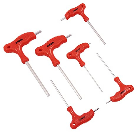 Amtech I9070 T-Handle Hex Key Set, Clear, 10-Piece