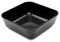 Harfield Small Black Square Dishes Bowls (Pack of 4) Reusable Virtually Unbreakable Polycarbonate