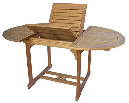 Sedex Dalia Tisch 120-180x120 cm ausziehbar Eukalyptusholz Gartentisch Auszugstisch Holztisch Massivholz