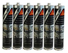 Sikaflex -221 Lot de 6 mastics pour carrosserie Noir