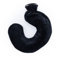 LIVIVO Neck and Shoulder U Shaped 1L Hot Water Bottle with Soft, Removable and Washable Fleecy Cover (Black)