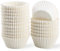 Caperci Standard White Cupcake Liners 500 Count, No Smell, Food Grade & Grease-Proof Baking Cups Paper