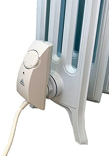 Heatpol Horizontal Electric Radiator Elelement, Column Radiators, Cast Iron, Steel, Aluminium (1200W, White)