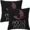 Halloween Hocus Pocus Hexen Wurfkissenbezug 45,7 x 45,7 cm 2 Stück Herbstparty Outdoor Herbst Kissenbezug Halloween Dekorationen Kissenbezug für Zuhause