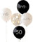 Ginger Ray Schwarze, hautfarbene, cremefarbene und goldene Partyballons zum 50. Geburtstag