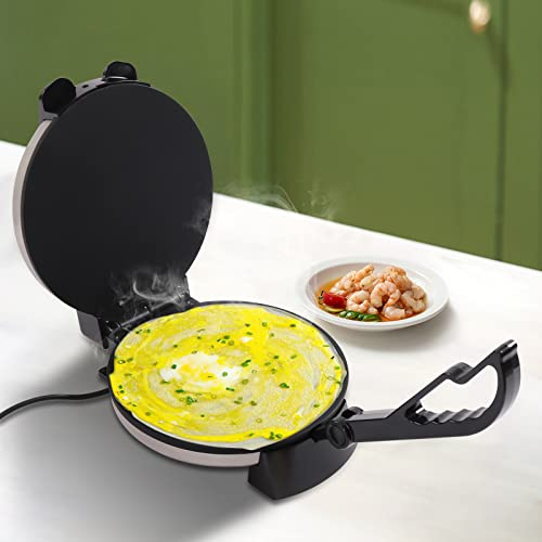 Roti Maker elektrische Pfannkuchen Pfanne (25.5cm im Durchmesser) für Kekse Pfannkuchen Hühnerrollen Pizza etc